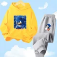 thumbnail image 3 of Ropa de bebé, ropa de abrigo para niño de 2 a 12 años, conjunto de sudadera con capucha, sudadera Sonic 2024 de primavera para niños, ropa para niña, madre e hijo, 3 of 5