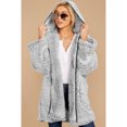 thumbnail image 4 of Manteau Wubby Gris Foncé/gris Clair/marron pour Femmes, 4 of 9
