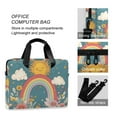 thumbnail image 4 of FORMRS 16" Laptop Bag Carrying Sleeve Case with Handle Travel Shoulder Briefcase, Blue Rainbow, 4 of 8
