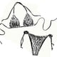 thumbnail image 2 of Trajes de baño para mujer, conjunto de bikini de dos piezas con cordones, traje de baño con estampado de agua para mujer, trajes de baño para mujer, trajes de baño para mujer, trajes de baño de moda d, 2 of 3