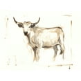 thumbnail image 2 of Harper, Ethan 32x25 Gold Ornate Wood Framed with Double Matting Museum Art Print Titled - White Cattle II, 2 of 4