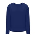 thumbnail image 2 of Womens Long Sleeve V Neck T Shirts Solid Color Casual Flowy Shirt Spring Fall Fashion Loose Fit Basic Tees Tops, 2 of 6
