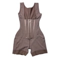 thumbnail image 4 of Gyujnb Women's Full Body Shapewear Bodysuit Built-in Bra Front Zipper Lifter Tummy Control Waist Shaper,XS, 4 of 5