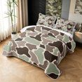 thumbnail image 3 of Manfei Farmhouse Camouflage Bed Spread Queen, Vintage Camo Queen Coverlet Set, Camo Multi, 3-Piece, 1 Quilt and 2 Pillowcases, 3 of 7