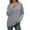 Grey, variant on womens fall tops Women's Pullover Sweater Winter Knitted Cozy Warm Long Sleeve Round Neck Elegant Casual Blouse Loose Fit Comfortable Daily Wear Fall Fashion