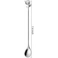 thumbnail image 2 of Kiibsot 6 Pack 7.4" Elegant Leaf Long Handle Teaspoons - Stainless Steel Stir Spoons for Coffee & Tea, Perfect for Mixing & Stirring, 2 of 8