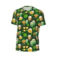 thumbnail image 6 of Wukai St Patrick's Day10 Print Men's Short-Sleeved Mesh T-Shirt,Quick-Dry Short Sleeve Workout T-Shirt-XX-Large, 6 of 8