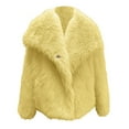 thumbnail image 4 of Teen Winter Jacket Yellow Girls Fluffy Jacket Jacket Girls Warm Winter Coat Jacket for Girls 13-14 Years, 4 of 4