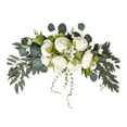 thumbnail image 3 of Wedding Arch Flowers Arch Decor Green Leaves Reception Backdrop Props Artificial white, 3 of 8