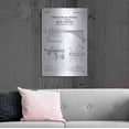 thumbnail image 6 of Luxe Metal Art 'Arch Bridge Blueprint Patent White' Acrylic Glass Wall Art, 24"x36", 6 of 9