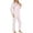 White, variant on cfhntfmh Womens Pajama Sets Lounge Long Sleeve Collared Buttons down Shirts Soft Long Pants 2 Piece Striped Sets Sleepwear