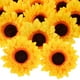 thumbnail image 3 of BRIGHTFUFU 20pcs cabezas de girasol artificiales para bodas de la boda de las flores falsas decoraciones guirnaldas de bricolaje, 3 of 7