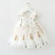 thumbnail image 2 of Odeerbi Niñas Verano Floral Bordado Tul Tutu Vestido Mariposa Alas Flower Girl Vestido Tank Vestido Sin Mangas Tirante Malla Vestido de Sol, 2 of 4