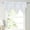 White, variant on PureCasa Floral Sheer Lace Valances with Scalloped Edges and Rod Pocket Top, 1 Panel of 52"x24" Voile Tulle Valance Elegant Home Decor. Green