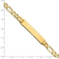 thumbnail image 3 of 14K Yellow Gold Figaro ID Bracelet, 3 of 6