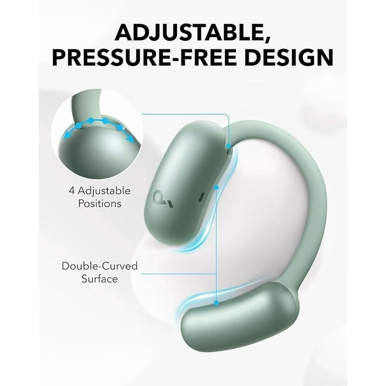 Soundcore AeroFit 2 by Anker, Open-Ear Headphones, Adjustable Ear