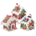 thumbnail image 2 of 3Pcs Christmas Gingerbread Santa Snowman Snowflake Ornaments, Cute Santa Snowman and Candy Peppermint Xmas Home Decor, 2 of 7
