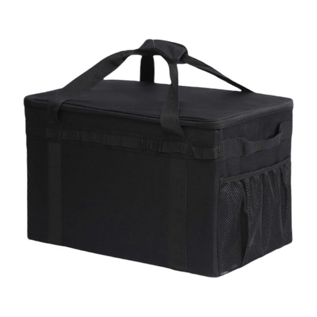 Outdoor Camping Cooker Carrying Bag Water Proof Travel Kitchen Cookware Utensils Storage Bag Sundries Organizers Handbag Khaki