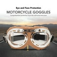 thumbnail image 4 of Gafas de Motocicleta a Prueba de Polvo Antivaho a Prueba de  Resistencia Al Impacto Diseño Retro Vintage Marco Ergonómico Ligero Versátil para ANGGREK  Otros, 4 of 8