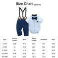 thumbnail image 6 of Hresadio Baby Boy Clothes Formal Suit Cotton Fabric Short Sleeves Shirt Pants Bowtie 3pcs Set, 6 of 6