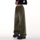 thumbnail image 3 of Pantalones deportivos retro americanos para mujer, primavera y otoño, cintura alta, pierna ancha, adelgazantes, pantalones rectos de otoño e invierno, pantalones deportivos casuales de diseño versátil, 3 of 6