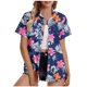 thumbnail image 1 of Pantalones Cortos para Mujeres Sexy, Casual Estampado Cómodo Manga Corta Botón Top Blusa para el Verano Y Diario, 1 of 5