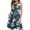 Green, variant on Holloyiver Summer Dresses for Women 2023 Trendy Floral Print T-shirt Vest Beach Dress Sleeveless Pocket Loose Boho Round Neck Mid Length Sun Dress Pink