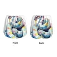 thumbnail image 5 of Lsque Watercolor Snake Printed Women's Running Shorts with Liner Pockets,Elastic Quick Dry Workout Athletic Gym Yoga Shorts,Womens High Waist Shorts-Small, 5 of 9