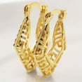 thumbnail image 2 of K-KED Fashion Silver,Gold Hoop Earrings Romantic Women Hollow Out Delicate Jewelry Gift A Pair-#2, 2 of 6