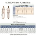 thumbnail image 5 of GLOBAL Women 100% Cotton Button Down Short Sleeve Top & Long Pants Summer Pajama Set with Pockets, 2-Piece, Sizes S to 3XL, 5 of 5