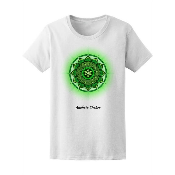 Anahata Chakra Symbol T-Shirt Women -Image by Shutterstock, Female Large