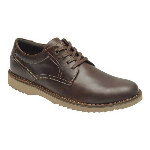 rockport men's cabot plain toe shoe, beeswax leather, 7 m us