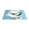 thumbnail image 3 of Daisy Flowers 4 PCs Placemats Set Linen Non-Slip Table Mat Rectangular Washable for Dining Kitchen Party 12"x18", 3 of 8
