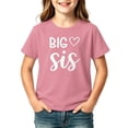 thumbnail image 2 of BOOMNY Toddler Boys Short Sleeve T-Shirts Crew Neck Big Sister Letter Graphic Tee Tops for Boy Soft Dailywear, 2 of 3