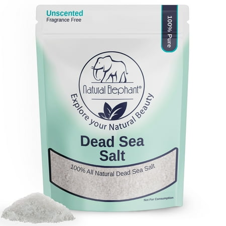 Natural Elephant Dead Sea Bath Salt | 5 Pound Bag (80oz) | 100% Natural and Pure| Coarse Grain | Ideal for Baths and Soaks