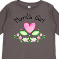 thumbnail image 4 of Inktastic Mimi's Girl Heart Flowers Girls Long Sleeve Toddler T-Shirt, 4 of 5