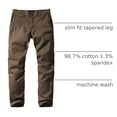 thumbnail image 3 of Pantalones Casual Match Ajustados de Corte Cónico en Khaki Claro, 3 of 6