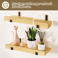 thumbnail image 5 of Enoget  3 Set House shaped floating shelf, wood+metal, 5 of 9