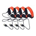 thumbnail image 2 of Wosthever 4 unids/set correa de brazo luminosa con correa ajustable portátil y a prueba de arañazos para correr de noche Ropa Deportiva, Zapatos naranja, 2 of 6