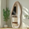 thumbnail image 2 of Melodieux 24"x 63" Free Standing Irrefular Wavy Full Length Mirror, 2 of 7