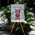 thumbnail image 4 of Hello Winter Boston Terrier Smiling in Red Scarf Hat Welcome Christmas Vertical Matte Canvas Poster Gentleman Dog Lover Gifts Wall Art Home Decor - 00017, 4 of 5