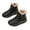 #0202-Black, variant on Women's Fuzzy Ankle Boots, Plush Faux Fur Lined Winter Short Booties for Women, Slip-On Warm Indoor Outdoor Bootie Shoes Gift