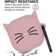 thumbnail image 2 of RV Funda Protectora de Silicona Compatible con Auriculares Samsung Galaxy Buds Pro+(2021) / Buds Pro (2021) /Buds2（2021）/Buds Live (2020), Anime Cat - Rosa Rojo Verde, 2 of 5