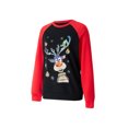 thumbnail image 3 of VISgogo Mujer Primavera Otoño Casual Pullover Manga Larga O Cuello Deer Print Patchwork Sudadera VISgogo moda, 3 of 9