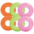 thumbnail image 1 of Intex Bouée Gonflable Transparente Colorée pour Piscine (Lot de 6) / 59260EP, 1 of 9