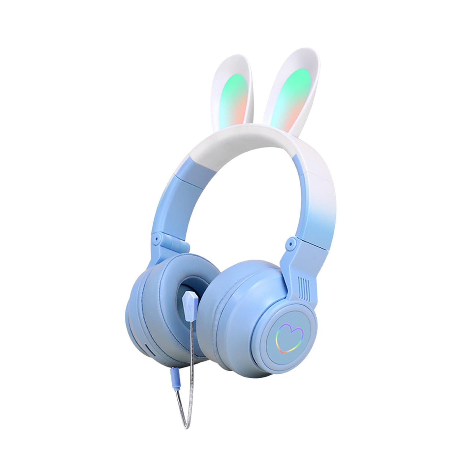 Cagogo 3Pcs Wireless Headphones, Bluetooth Headset Noise Cancelling Over Ear With Microphone, Foldable Wireless Headphones for Travel, Gradient Color Headphones for Music Gaming, Lightweight