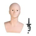 thumbnail image 2 of Serenable Bald Mannequin Head, Holder for Making Styling,Cosmetology Training Head,Multipurpose Display Stand Manikin Head with holder, 2 of 9