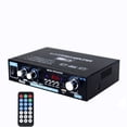 thumbnail image 1 of 400W + 400W Mini Digital Home Car Audio Amplifier Car Subwoofer Amplifier HiFi Stereo Bass Power Speaker FM Bluetooth Amplifier ,High Sound, 1 of 6