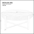 thumbnail image 2 of Φ27.5'' Nesting Coffee Table with Marble Grain Table Top for Living Room, Modern Round White Coffee Table Set of 2, Luxury Accent Side Table End Table for Apartment, White&Gold, 2 of 17