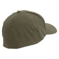 thumbnail image 4 of What Phrase Big Size Stretchable Deluxe Fitted Cap - Olive 2XL-3XL, 4 of 5